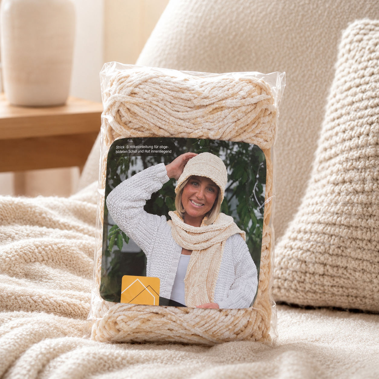Special-Set CHENILLE Schal + Hut (inkl. Strick-/HĂ€kelanleitung)