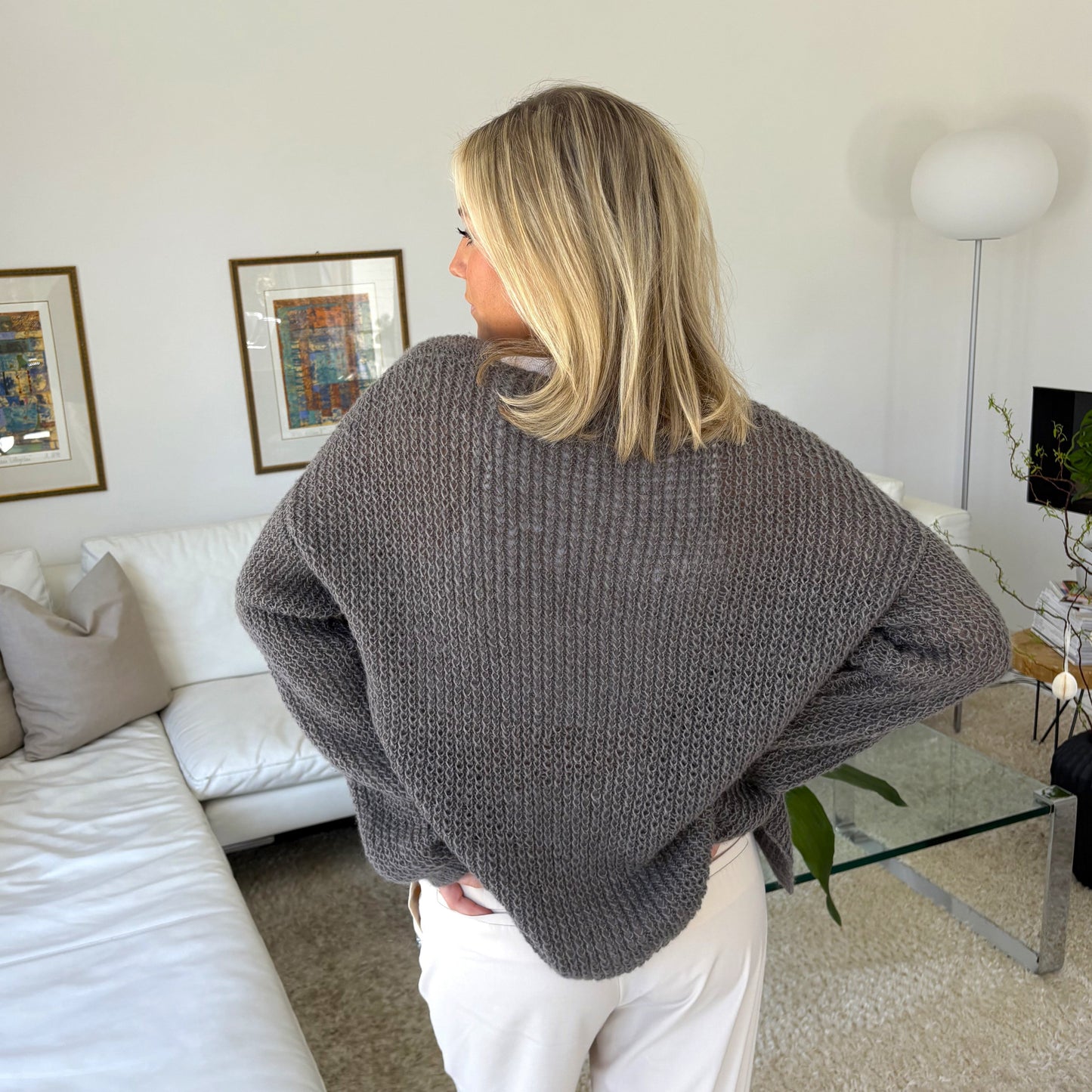 Strick-Set ALPACA POSE lockerer Cardigan (inkl. Strickanleitung)