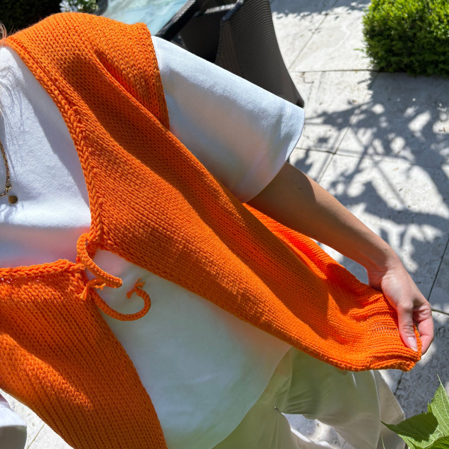 Strick-Set FAIR recycelt Acryl leichte Sommer-Weste (inkl. Strickanleitung)