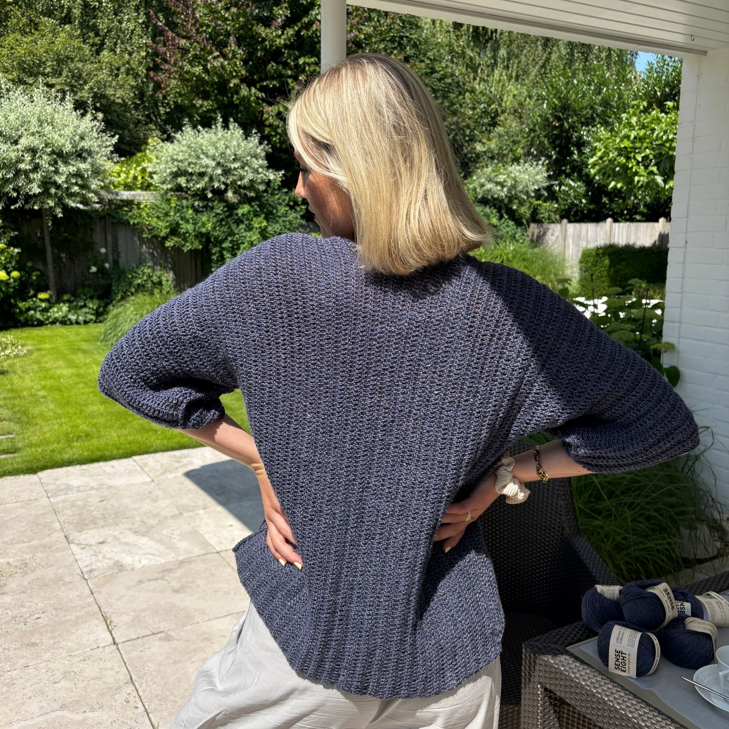 Häkel-Set BAMBOO Cardigan mit Kimono-Ärmeln (inkl. Häkelanleitung)