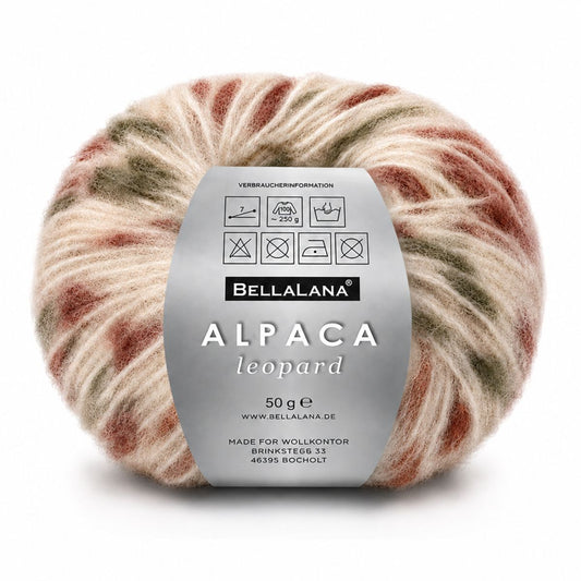 Strick-Set ALPACA leopard Pullover (inkl. Strickanleitung)