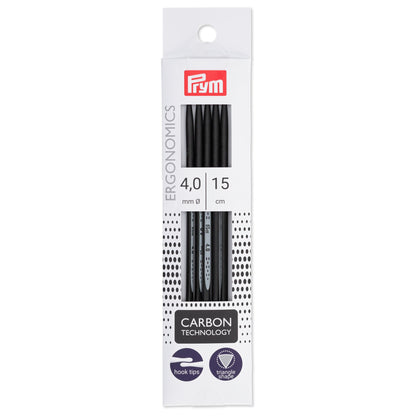 Prym® Ergonomics Carbon Nadelspiel 4mm - 15cm