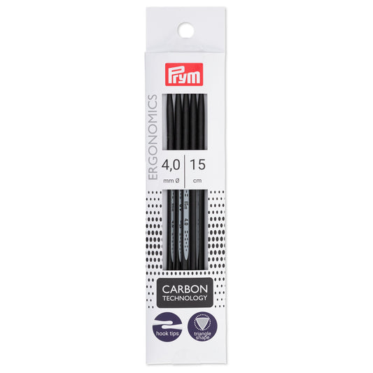 Prym® Ergonomics Carbon Nadelspiel 4mm - 15cm