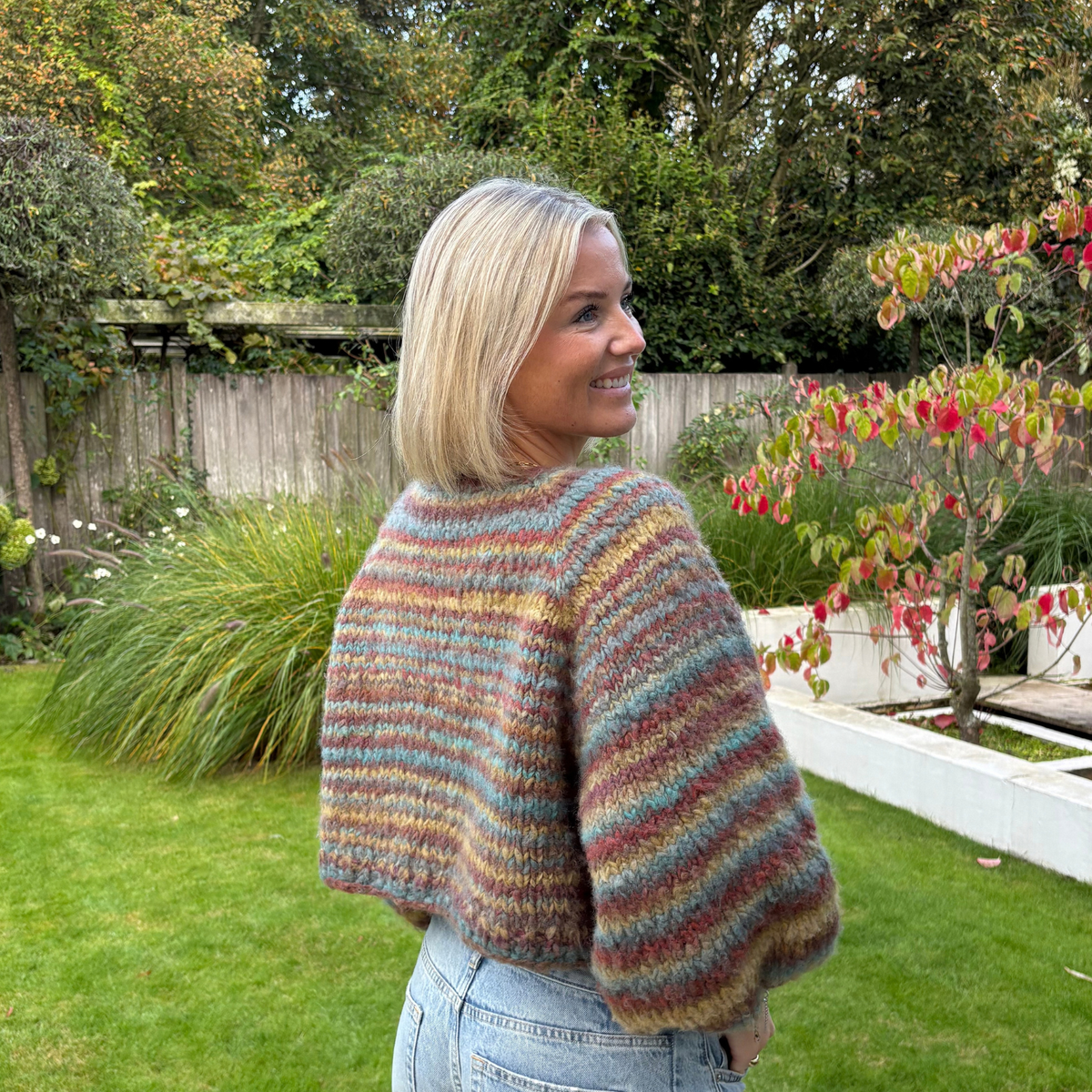 Strick-Set VOLUMA weiter Cardigan (inkl. Anleitung + Knopf)