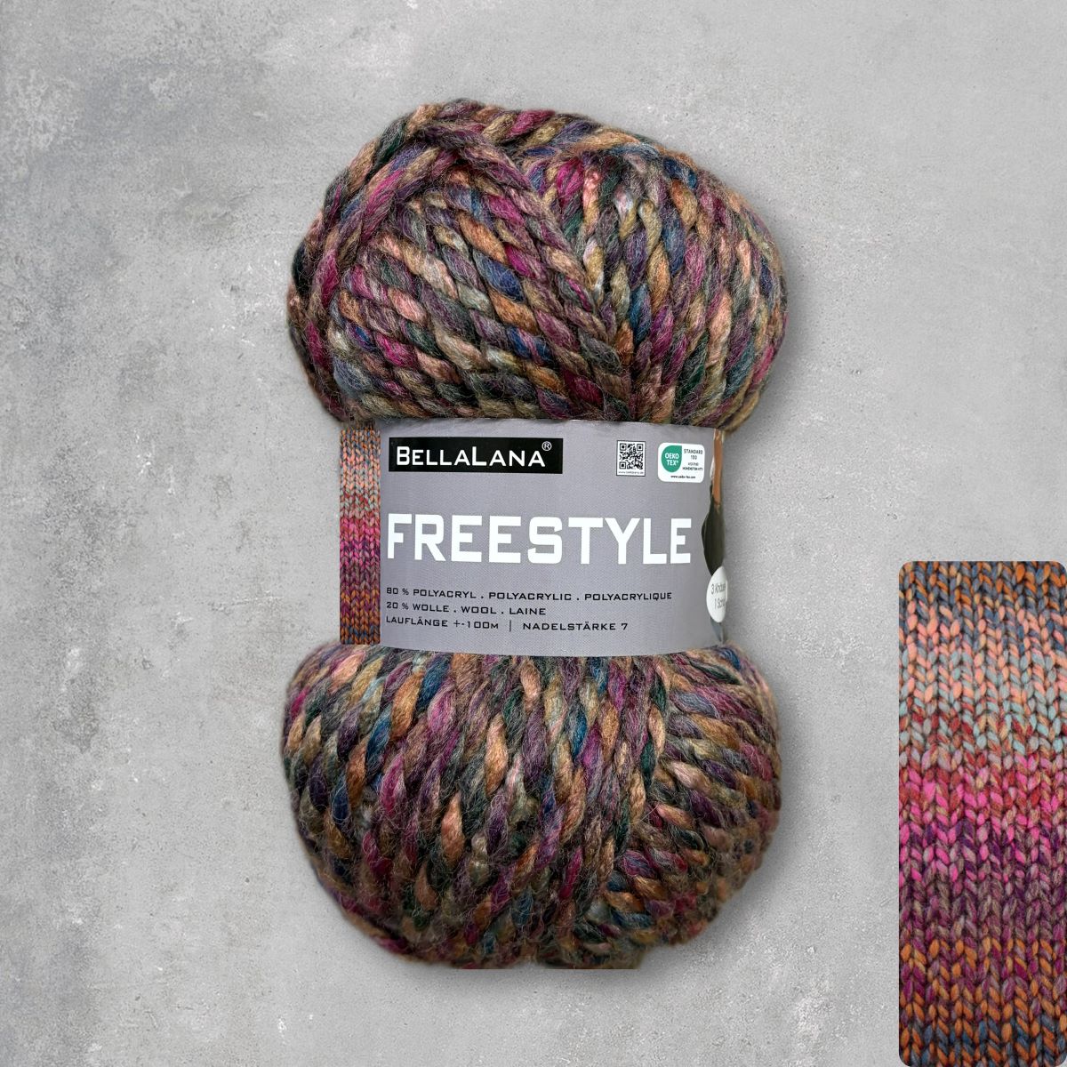 Strick-Set Anfänger FREESTYLE kuscheliger Schal (inkl. Strickanleitung)