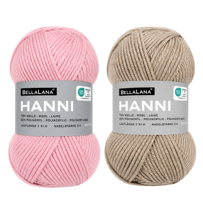 Strick-Set HANNI schöner Streifen-Pullover (inkl. Strickanleitung)