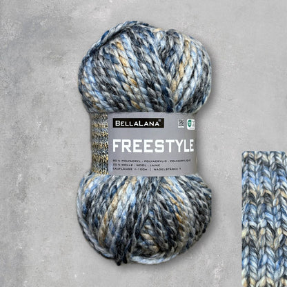 Strick-Set Anfänger FREESTYLE kuscheliger Schal (inkl. Strickanleitung)