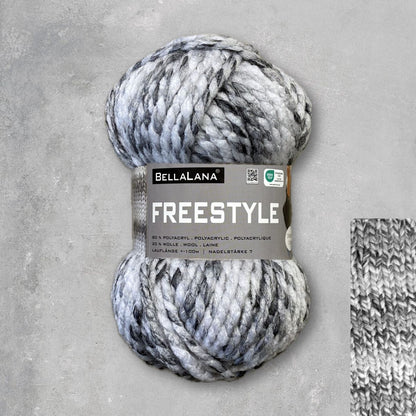 Strick-Set Anfänger FREESTYLE kuscheliger Schal (inkl. Strickanleitung)