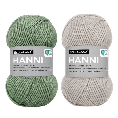 Strick-Set HANNI schöner Streifen-Pullover (inkl. Strickanleitung)