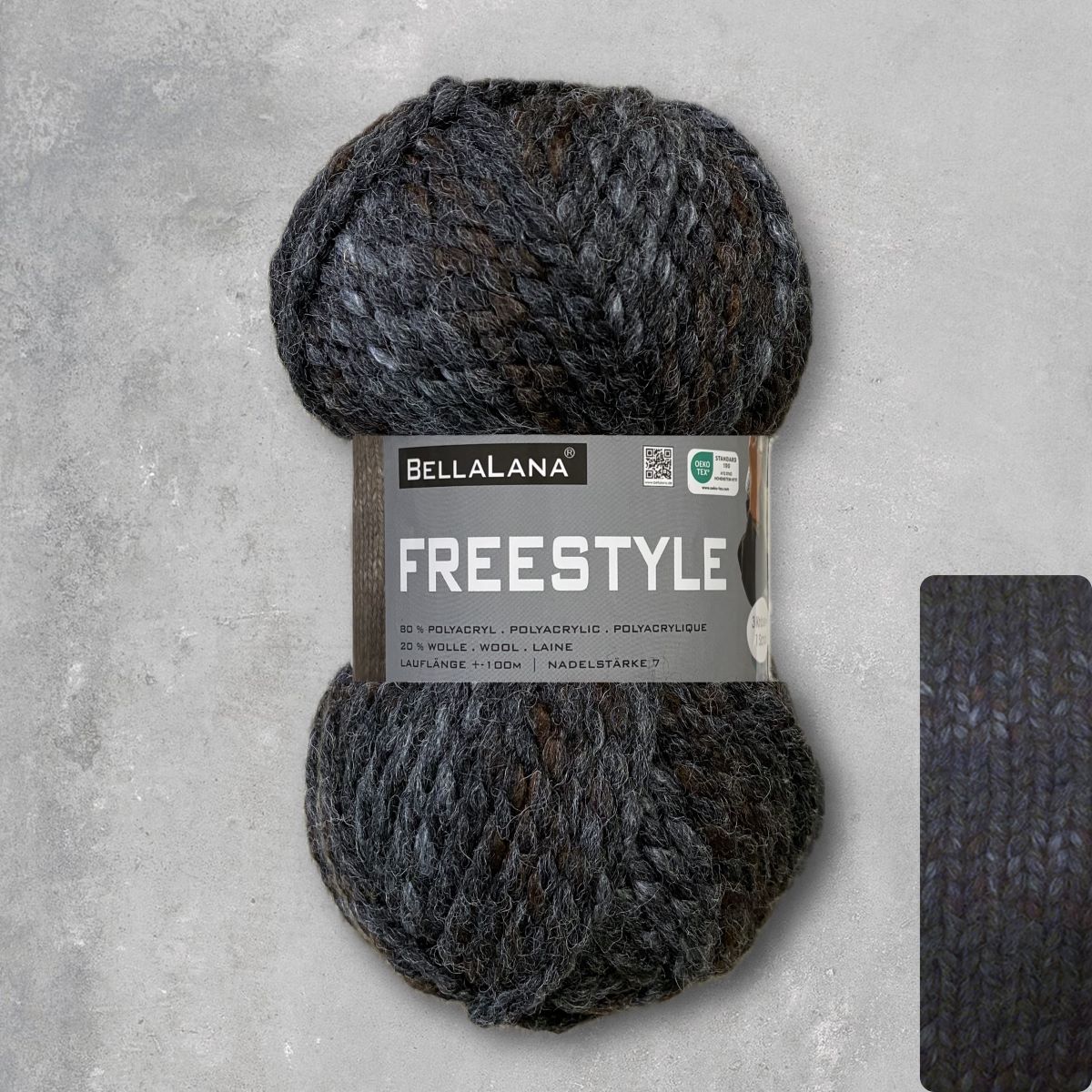 Strick-Set Anfänger FREESTYLE kuscheliger Schal (inkl. Strickanleitung)