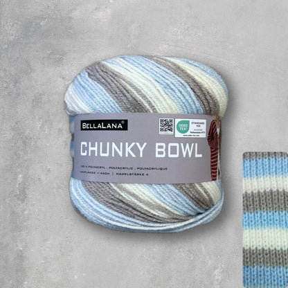 Strick-Set CHUNKY BOWL längerer Cardigan (inkl. Strickanleitung)