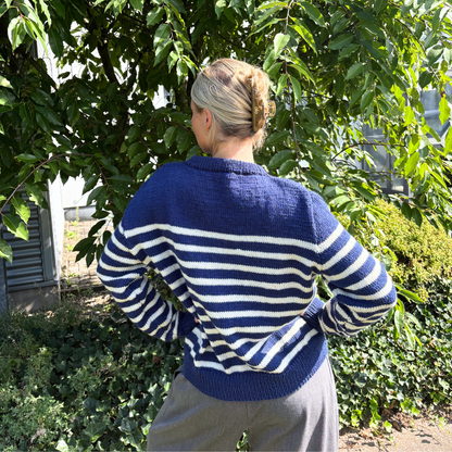 Strick-Set HANNI schöner Streifen-Pullover (inkl. Strickanleitung)