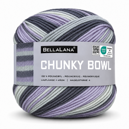 Strick-Set CHUNKY BOWL längerer Cardigan (inkl. Strickanleitung)