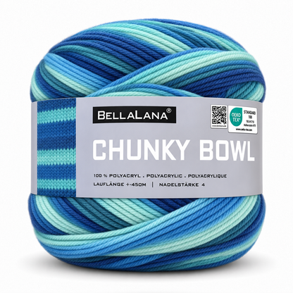 Strick-Set CHUNKY BOWL längerer Cardigan (inkl. Strickanleitung)