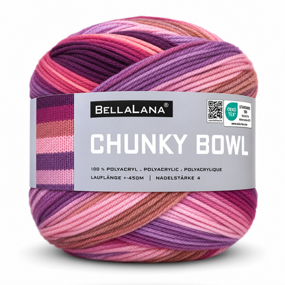 Strick-Set CHUNKY BOWL längerer Cardigan (inkl. Strickanleitung)