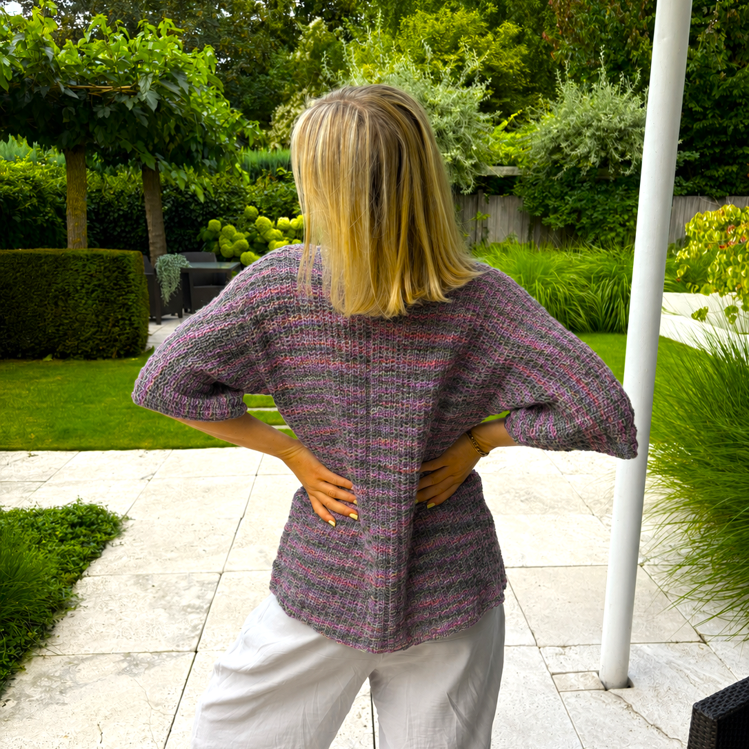 Häkel-Set NEW BAMBOO schöner Cardigan mit Kimono-Ärmeln (inkl. Häkelanleitung)