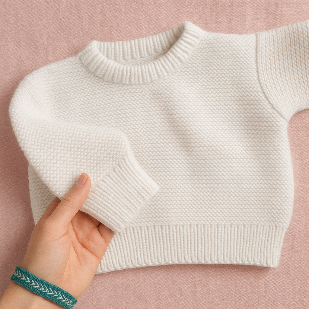 Strick-Set BabyLana Baby-Pullover (inkl. Strickanleitung)