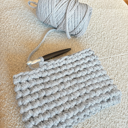 Komplett-Set Anfänger CROCHET BAG (inkl. Häkelanleitung & -nadel)