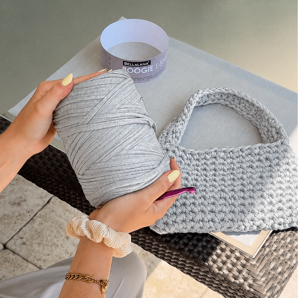 Komplett-Set Anfänger CROCHET BAG (inkl. Häkelanleitung & -nadel)
