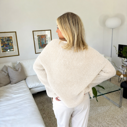 Strick-Set ALPACA POSE schöner Cardigan (inkl. Strickanleitung)