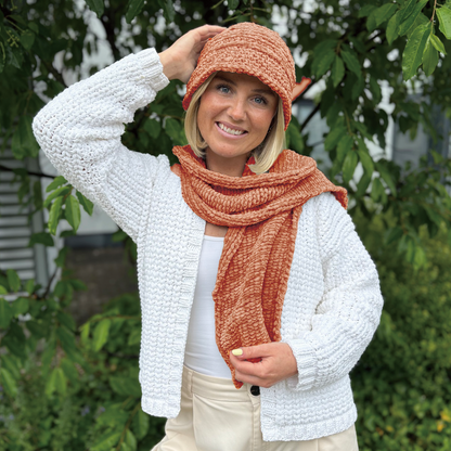 Special-Set CHENILLE Schal + Hut (inkl. Strick-/Häkelanleitung)