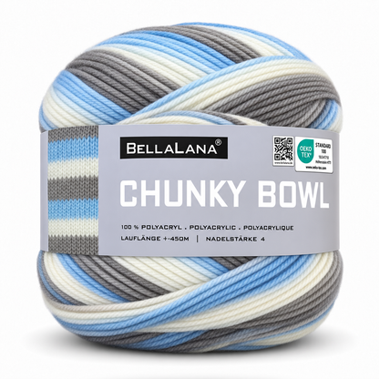 Strick-Set CHUNKY BOWL längerer Cardigan (inkl. Strickanleitung)