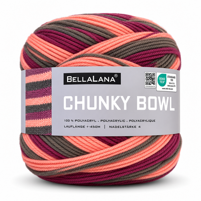 Strick-Set CHUNKY BOWL längerer Cardigan (inkl. Strickanleitung)