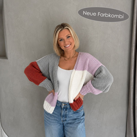 Strick-Set NORDKAP hochwertiger Cardigan (inkl. Strickanleitung)