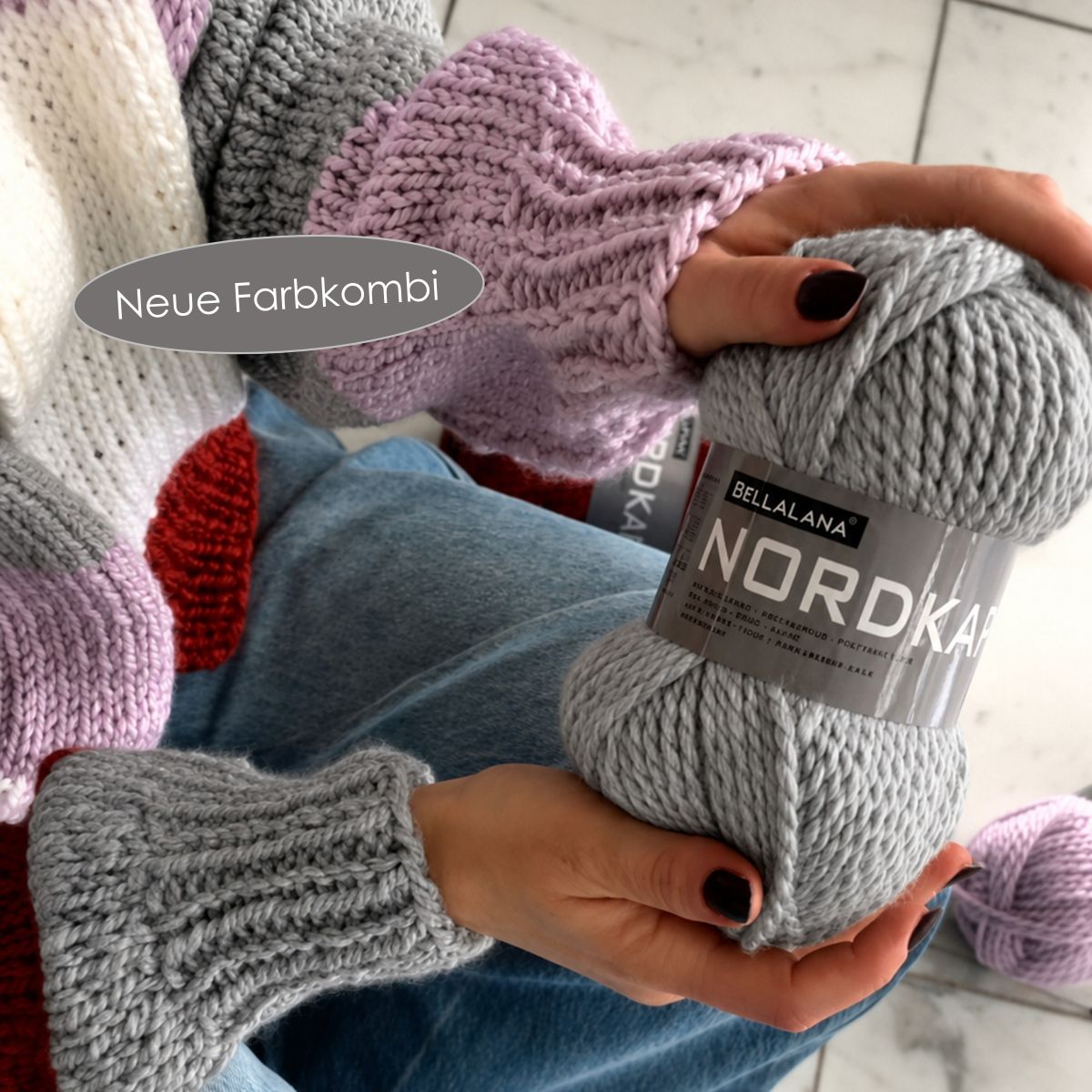 Strick-Set NORDKAP hochwertiger Cardigan (inkl. Strickanleitung)