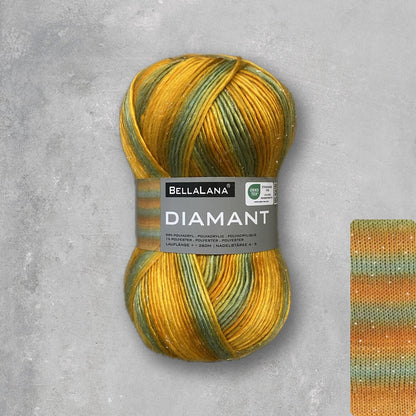 Strick-Set Anfänger DIAMANT Glitzer-Schal (inkl. Strickanleitung)