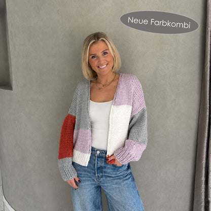Strick-Set NORDKAP hochwertiger Cardigan (inkl. Strickanleitung)