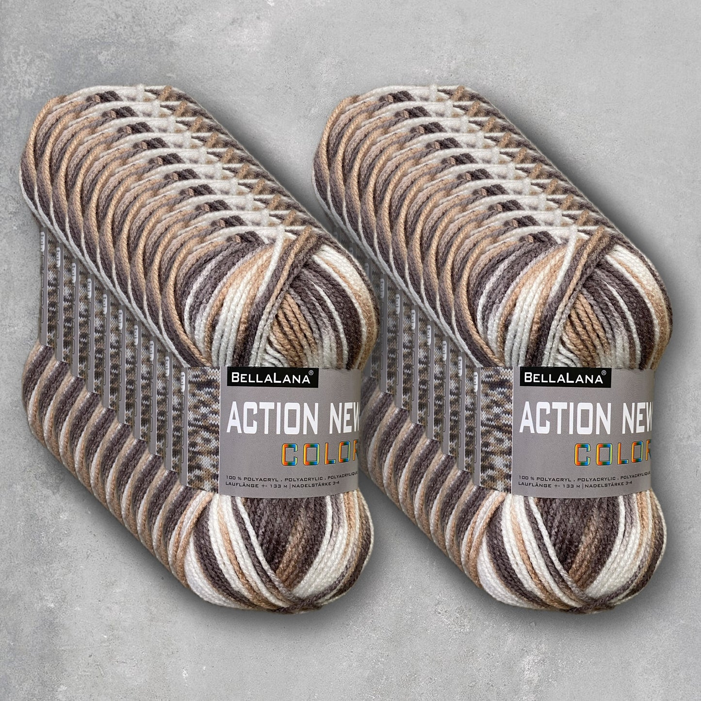 Wollpaket ACTION NEW color 20x 50gr. (zum Vorteilspreis)