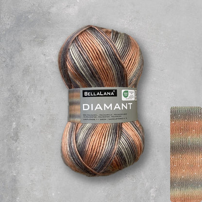 Strick-Set Anfänger DIAMANT Glitzer-Schal (inkl. Strickanleitung)