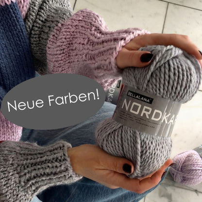 Strick-Set NORDKAP hochwertiger Cardigan (inkl. Strickanleitung)