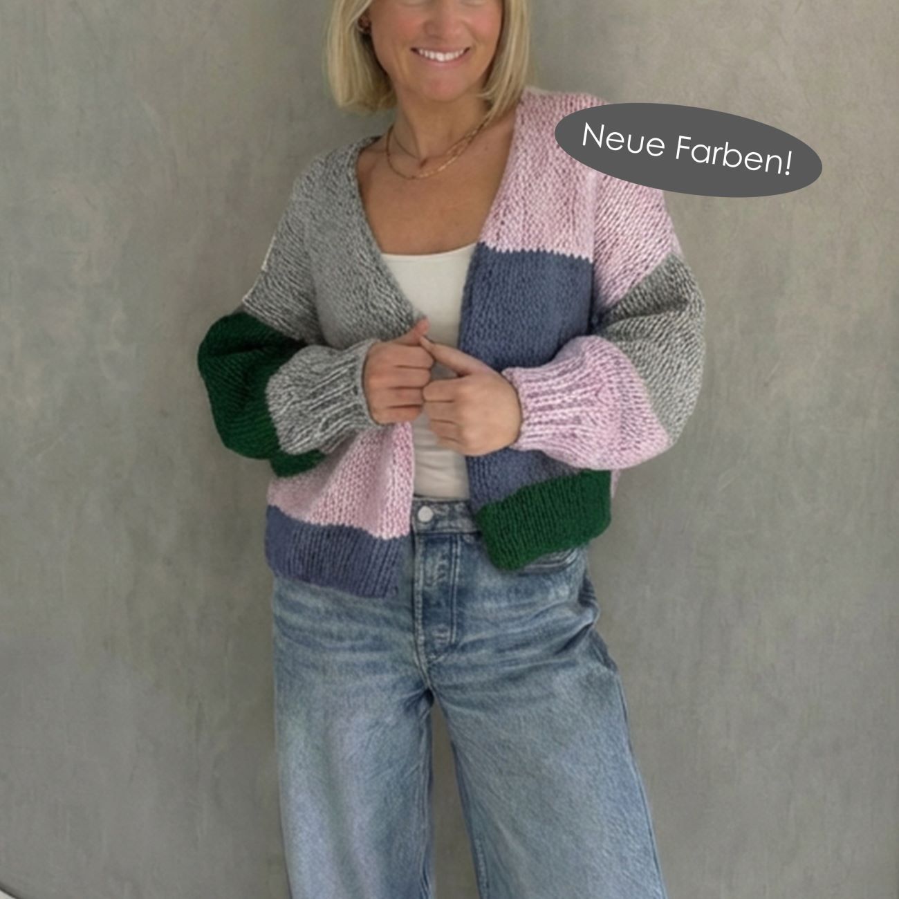 Strick-Set NORDKAP hochwertiger Cardigan (inkl. Strickanleitung)