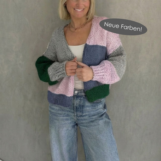 Strick-Set NORDKAP hochwertiger Cardigan (inkl. Strickanleitung)