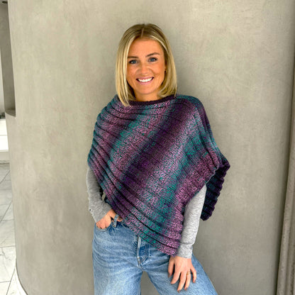 Strick-Set GLOW Poncho (inkl. Strickanleitung)
