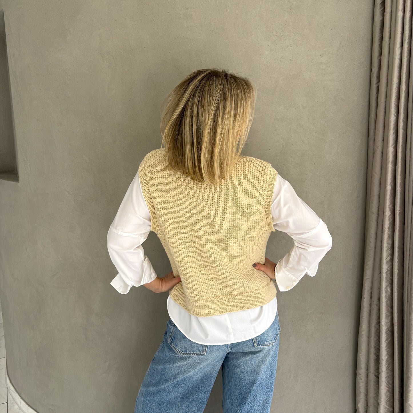 Strick-Set MERINO Pullunder V-Ausschnitt (inkl. Strickanleitung)