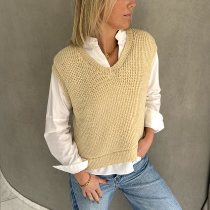 Strick-Set MERINO Pullunder V-Ausschnitt (inkl. Strickanleitung)