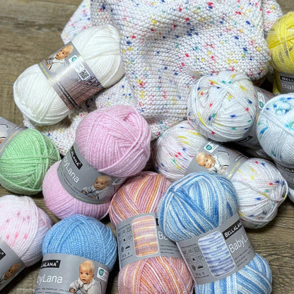 Strick-Set Anfänger BabyLana Babydecke (inkl. Strickanleitung)