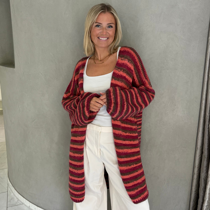Strick-Set CHUNKY BOWL längerer Cardigan (inkl. Strickanleitung)