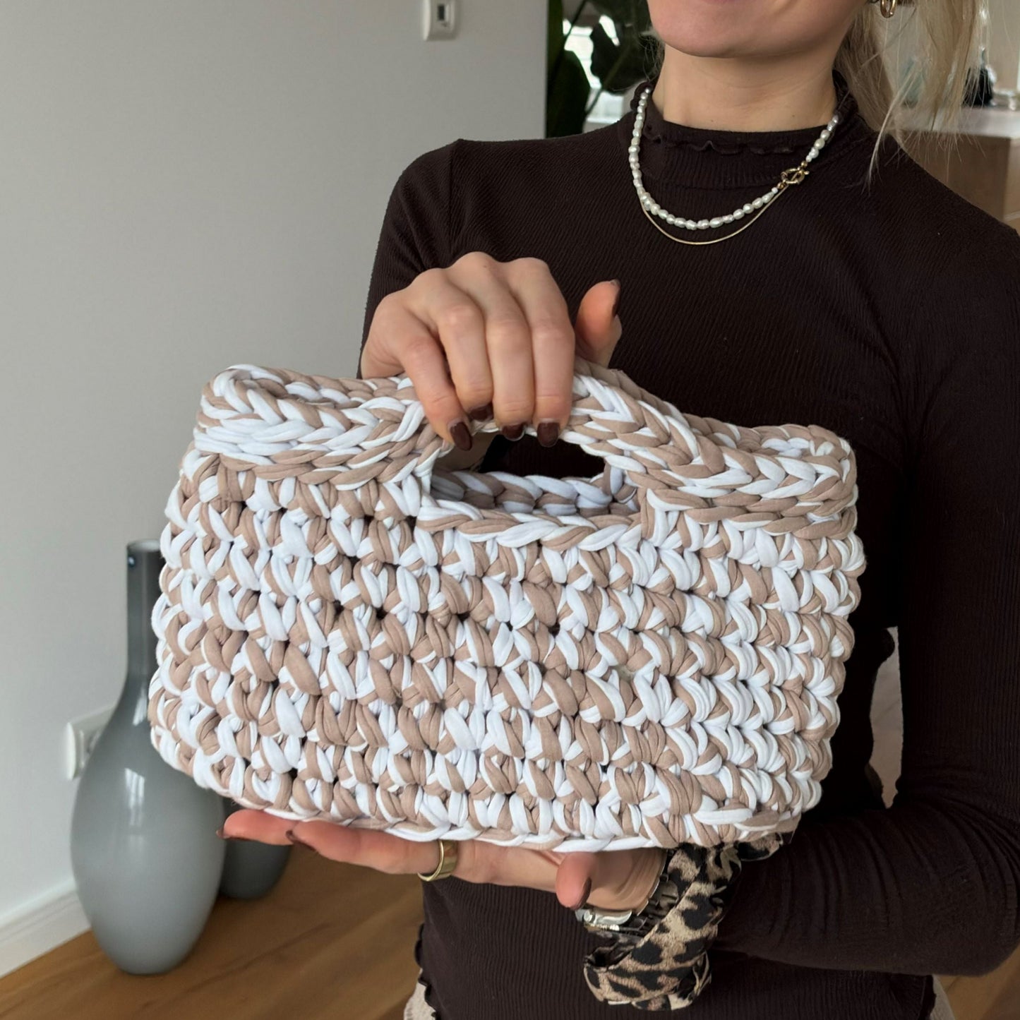 Häkel-Set BOOGIE 2-farbige Crochet Bag (inkl. Häkelanleitung)