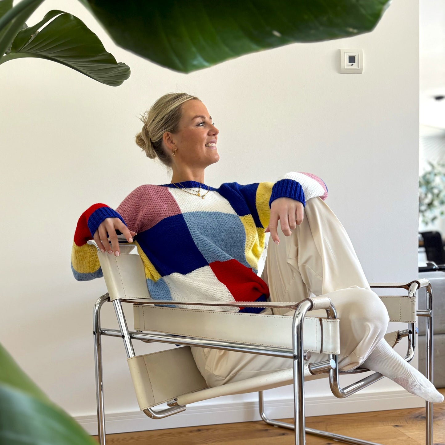 Strick-Set ACTION NEW sommerlicher Patchwork-Pullover (inkl. Strickanleitung)