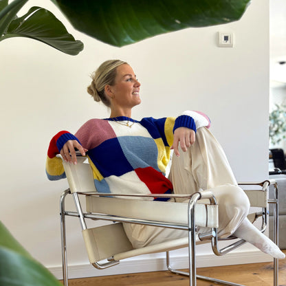 Strick-Set ACTION NEW sommerlicher Patchwork-Pullover (inkl. Strickanleitung)