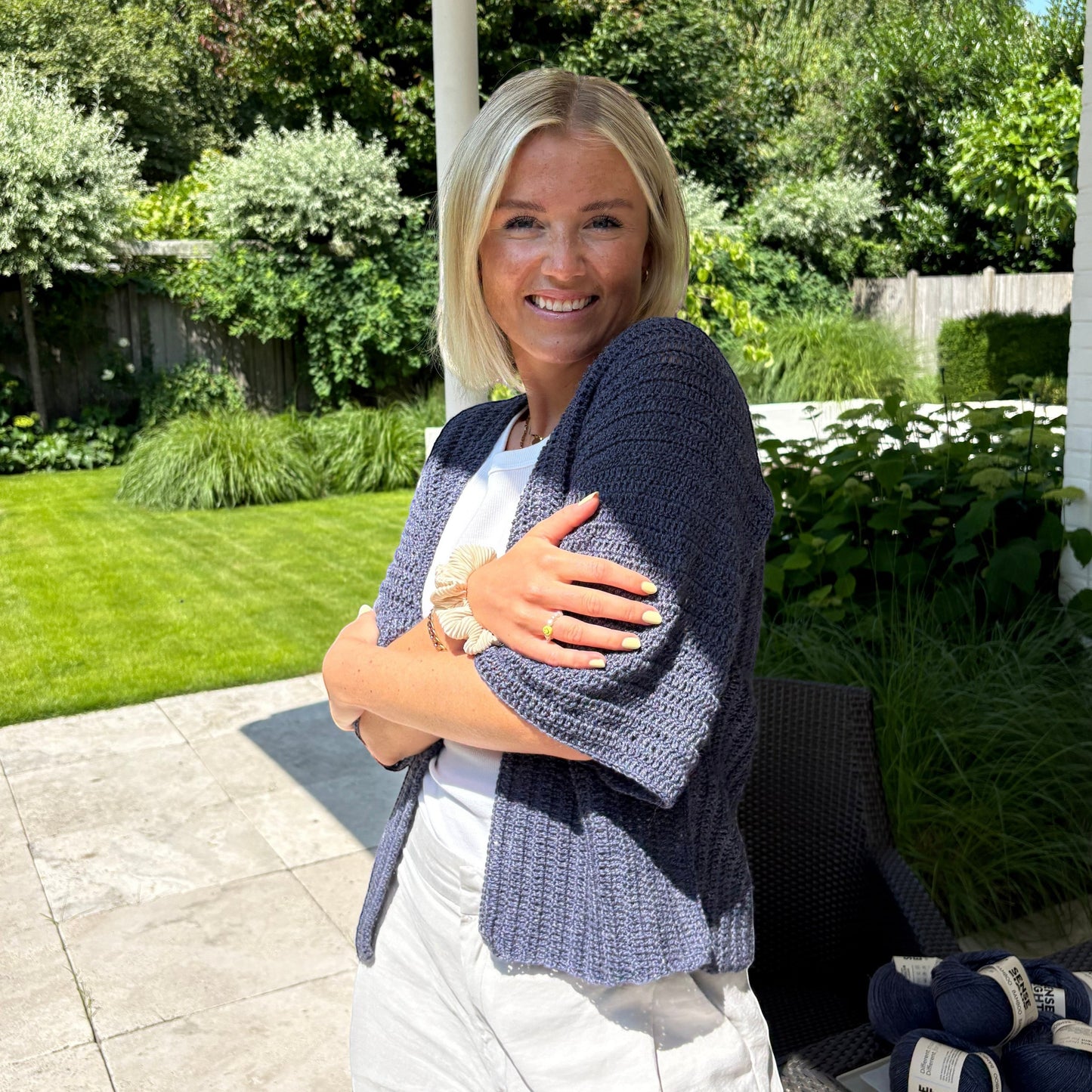 Häkel-Set BAMBOO Cardigan mit Kimono-Ärmeln (inkl. Häkelanleitung)