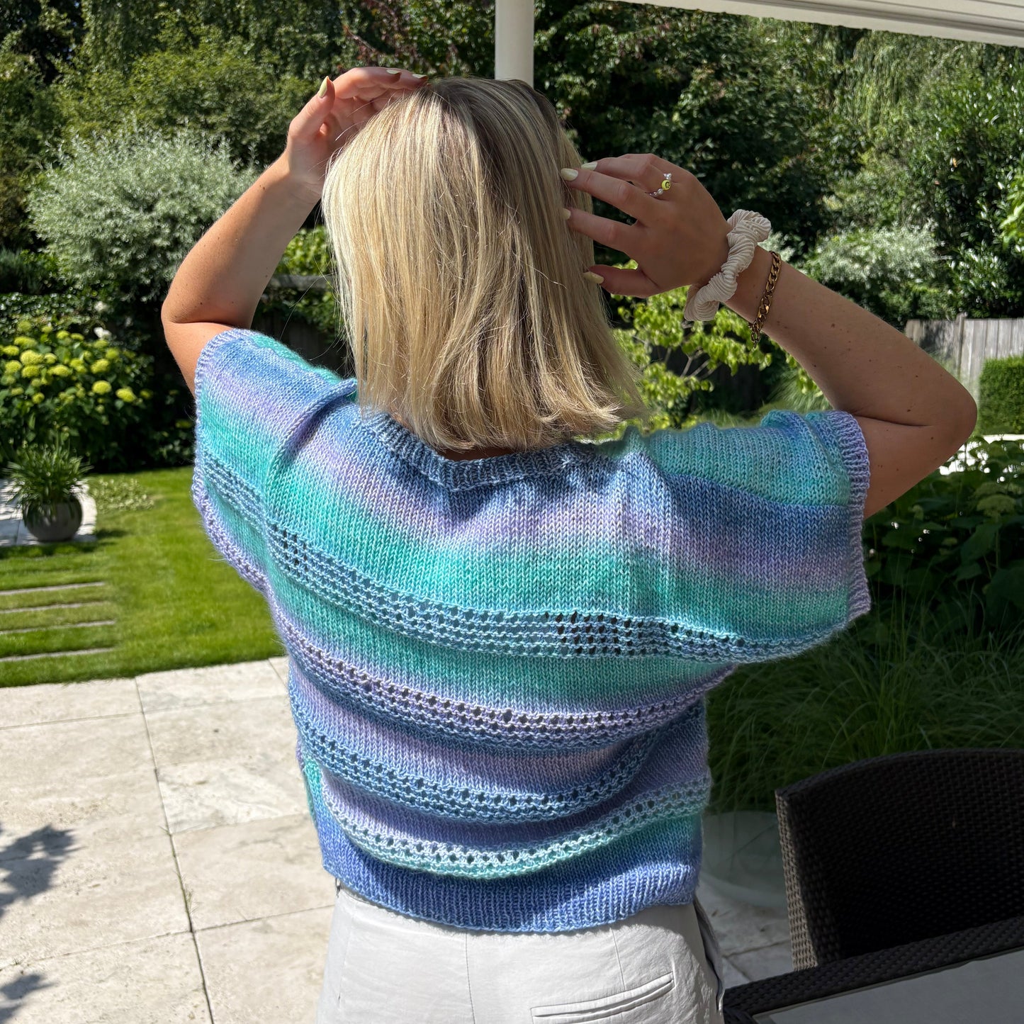 Strick-Set REGENBOGEN süßes Sommer-Shirt (inkl. Strickanleitung)