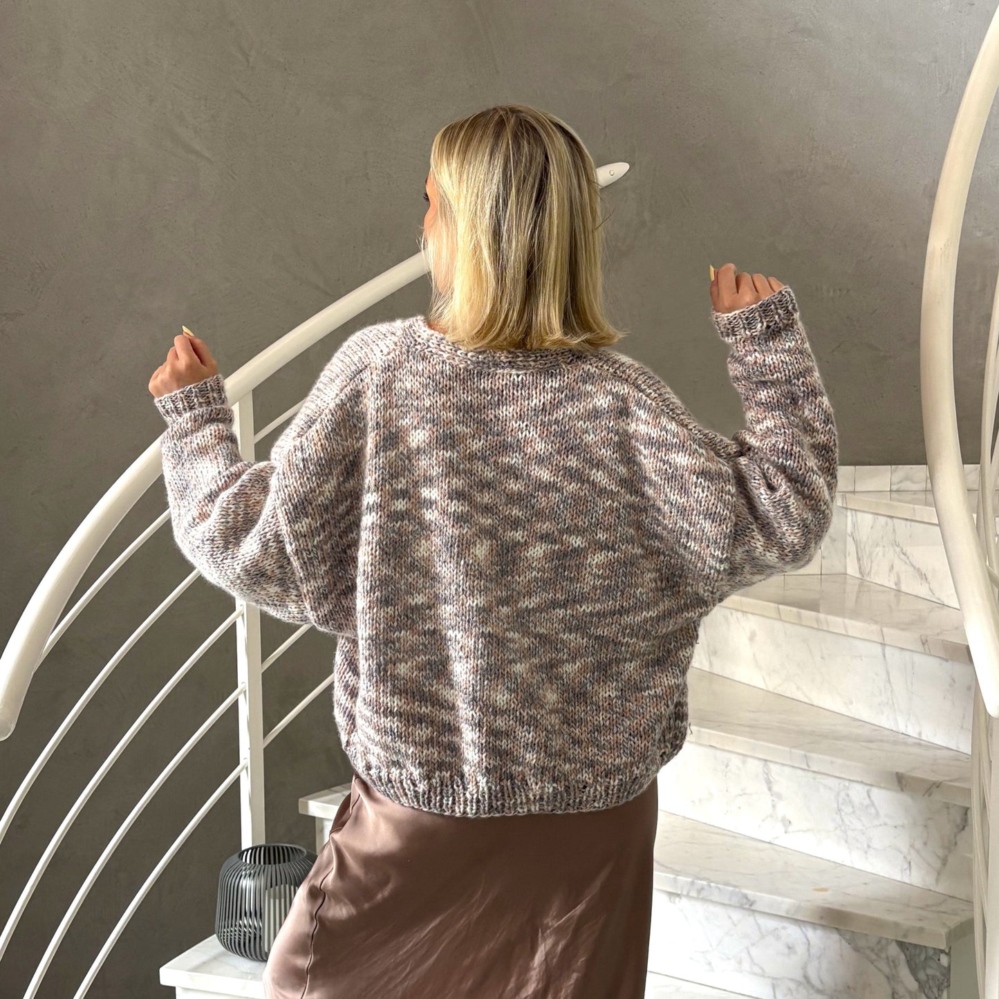 Strick-Set ZOEWA edler Cardigan mit Knöpfen (inkl. Strickanleitung)