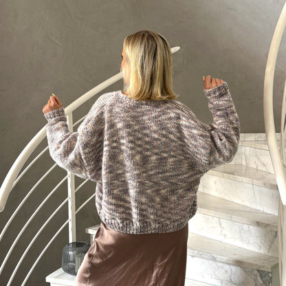 Strick-Set ZOEWA edler Cardigan mit Knöpfen (inkl. Strickanleitung)