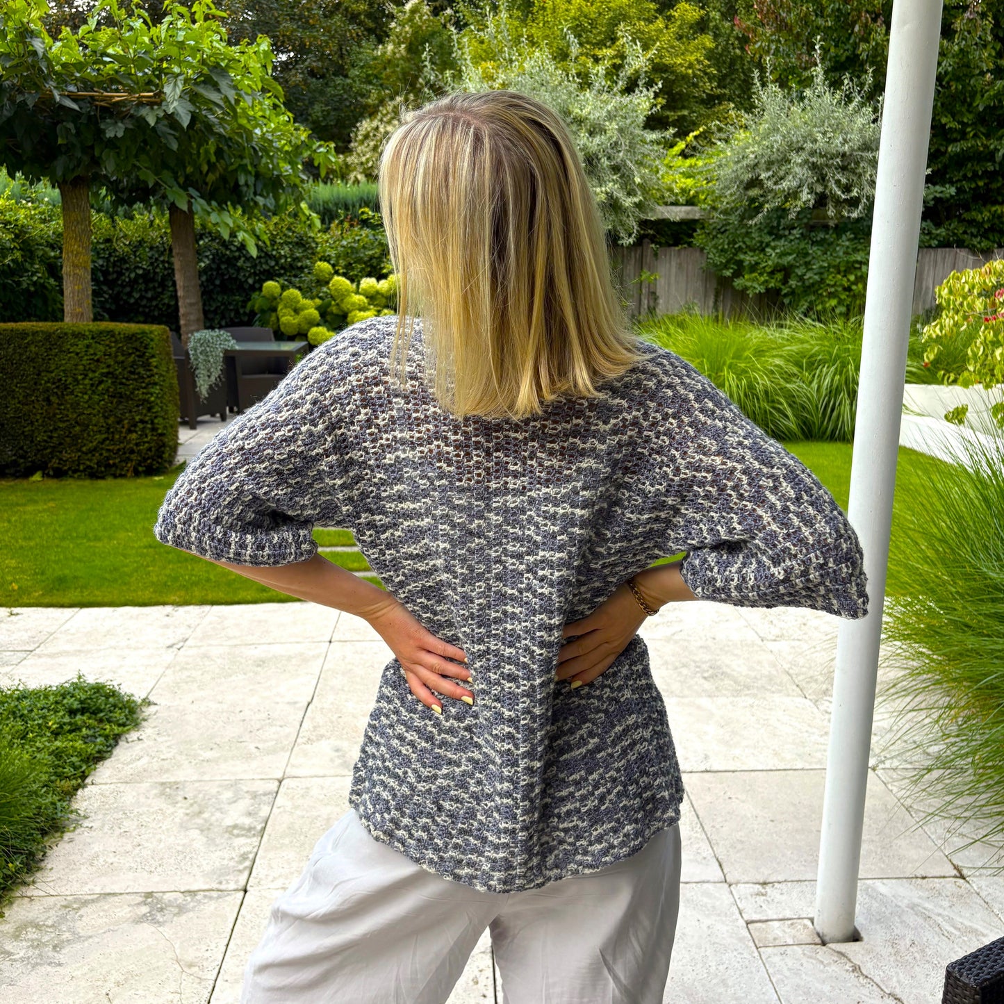 Häkel-Set NEW BAMBOO schöner Cardigan mit Kimono-Ärmeln (inkl. Häkelanleitung)