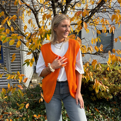 Strick-Set FAIR recycelt Acryl leichte Weste (inkl. Strickanleitung)